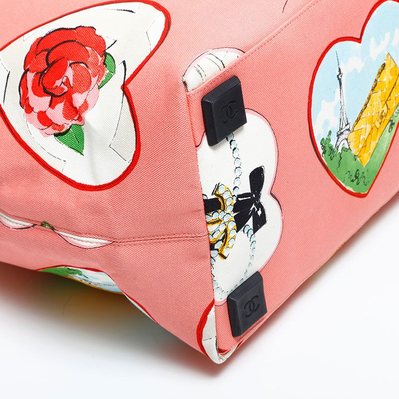 Chanel Tote Valentine Canvas — view 5