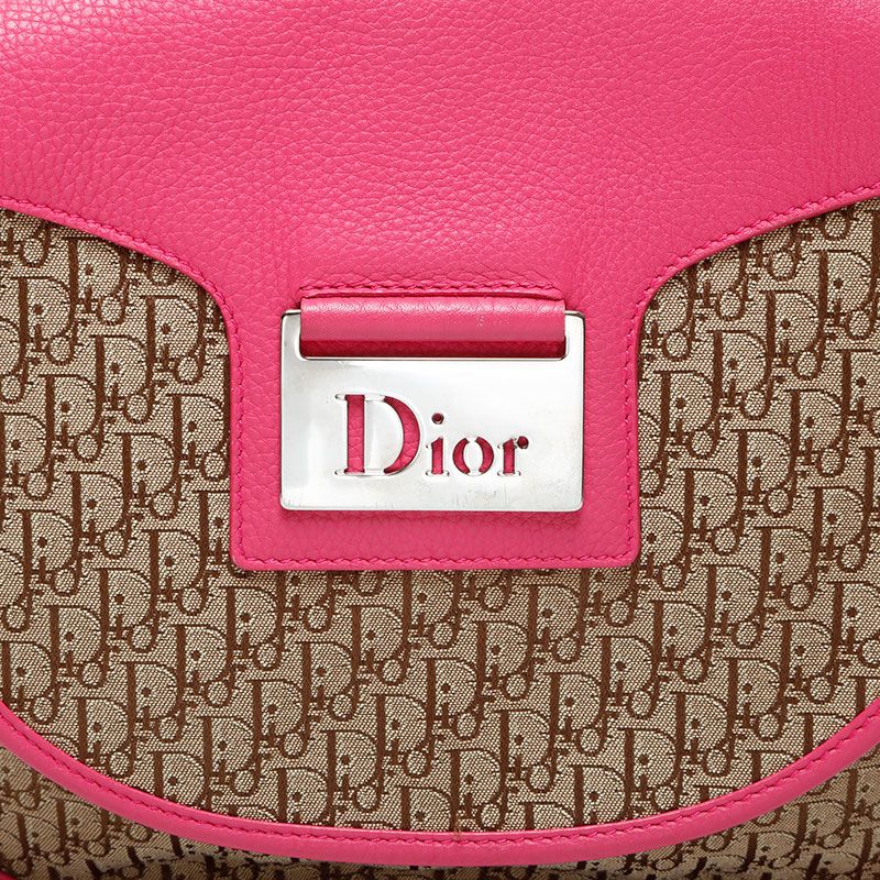 Dior Shoulder Bag Street Chic Trotter Brown Pink — view 8