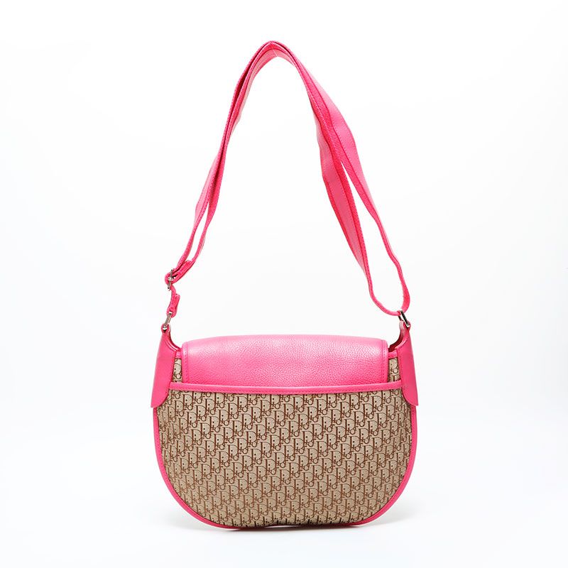 Dior Shoulder Bag Street Chic Trotter Brown Pink — view 2