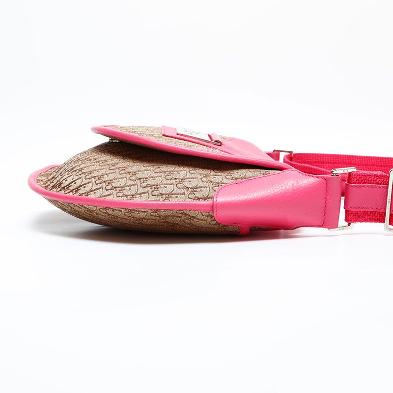 Dior Shoulder Bag Street Chic Trotter Brown Pink — view 4