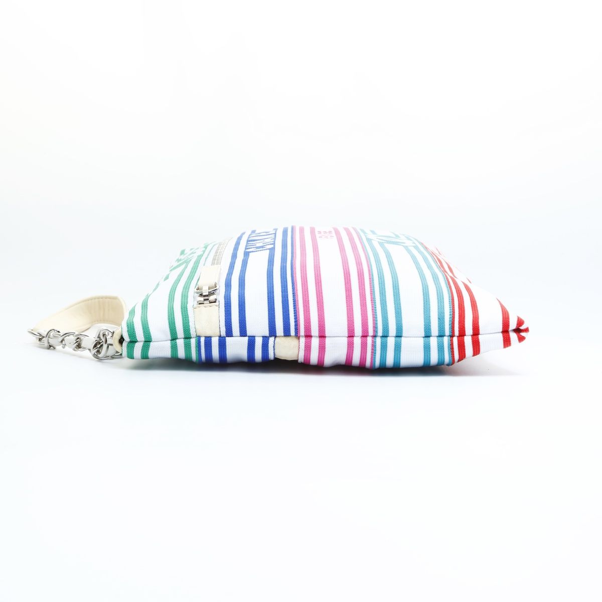 Chanel Clutch Cotton Canvas Multicolor CC Logo — view 7