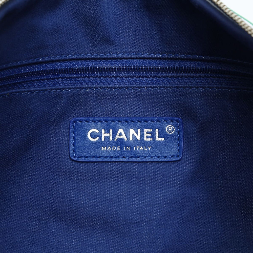 Chanel Clutch Cotton Canvas Multicolor CC Logo — view 3