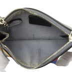 Fendi Studded Coin Case Key 8 Ap151 Gray Multicolor Leather — view 8