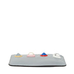 Fendi Studded Coin Case Key 8 Ap151 Gray Multicolor Leather — view 3