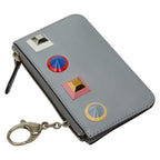 Fendi Studded Coin Case Key 8 Ap151 Gray Multicolor Leather — view 6
