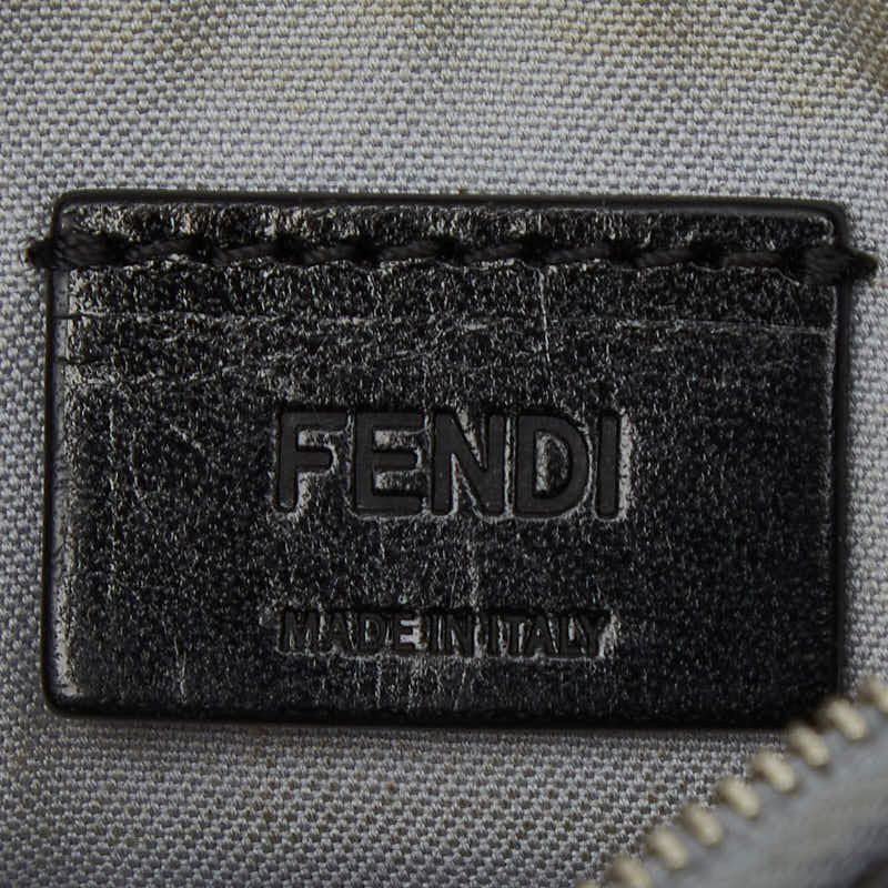 Fendi Studded Coin Case Key 8 Ap151 Gray Multicolor Leather — view 9