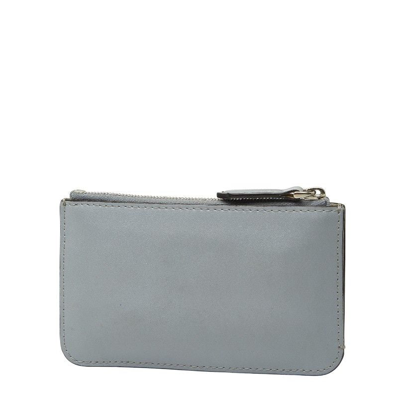 Fendi Studded Coin Case Key 8 Ap151 Gray Multicolor Leather — view 2