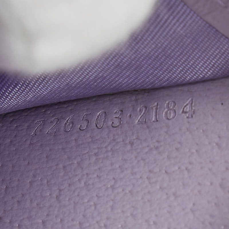 Gucci Jumbo Case Coin Beige Purple Canvas — view 9