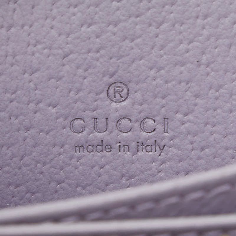 Gucci Jumbo Case Coin Beige Purple Canvas — view 8