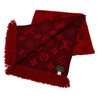Louis Vuitton Echarpe Logomania Red Wool Silk — view 2