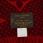 Louis Vuitton Echarpe Logomania Red Wool Silk — view 3
