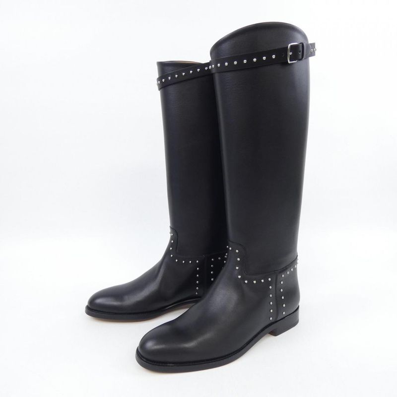 Hermes Long Size 37 Black Boots — view 3