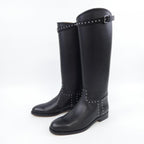 Hermes Long Size 37 Black Boots — view 3