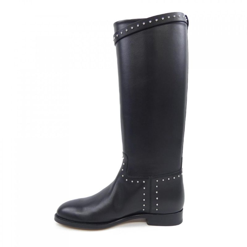 Hermes Long Size 37 Black Boots — view 2