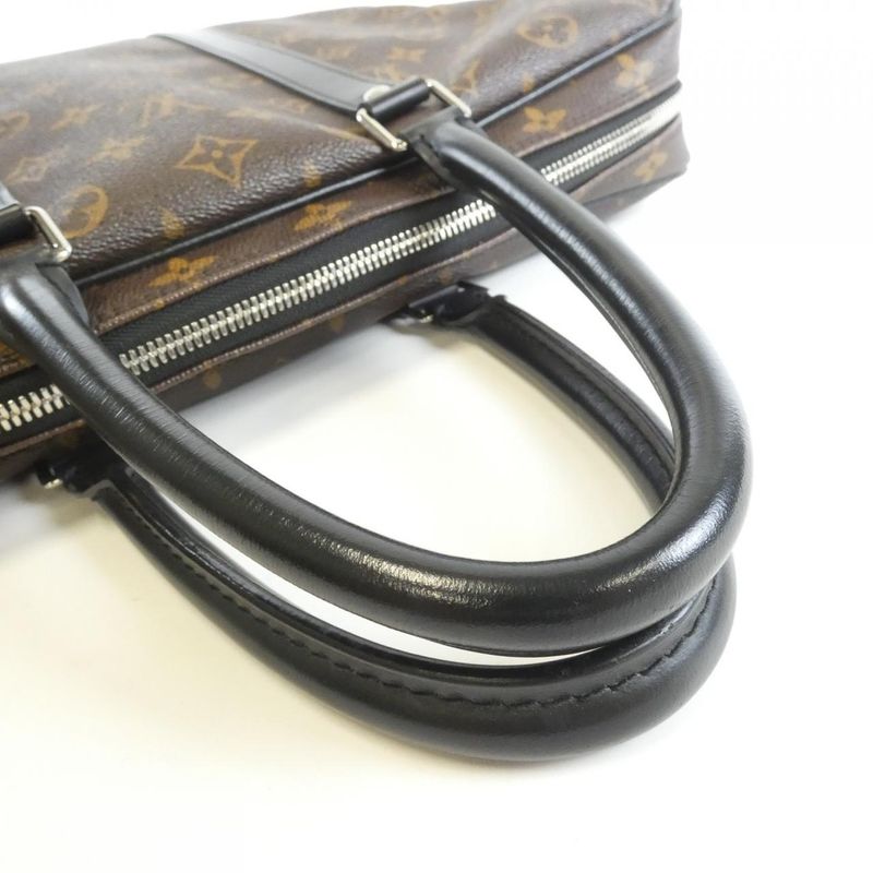 Louis Vuitton Monogram Macassar Porte Documan Voyage PM Bag — view 8