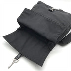 Gucci Nylon Canvas Jackie Silver Backpack Black — view 7