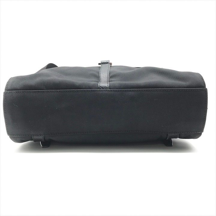 Gucci Nylon Canvas Jackie Silver Backpack Black — view 3