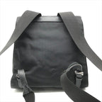 Gucci Nylon Canvas Jackie Silver Backpack Black — view 2