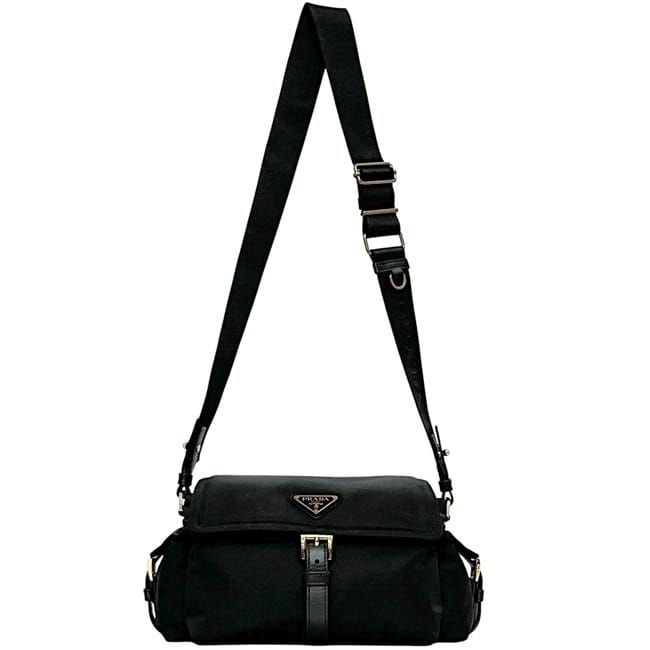 Prada Shoulder Bag Explorer Medium Black Nero — view 5