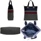 Gucci Tote Bag Navy Red Diamante Lightweight Light — view 3