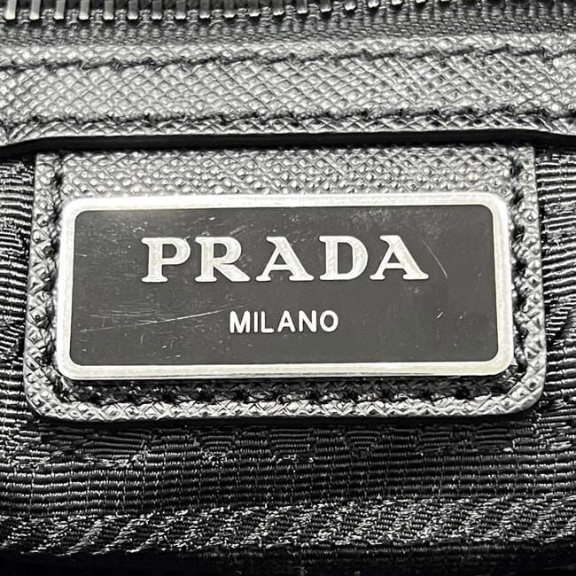 Prada Tote Bag Black Nero Tessuto 2 Vg026 — view 8