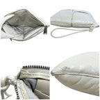 Bottega Veneta Clutch Bag White Maxi Intre — view 4