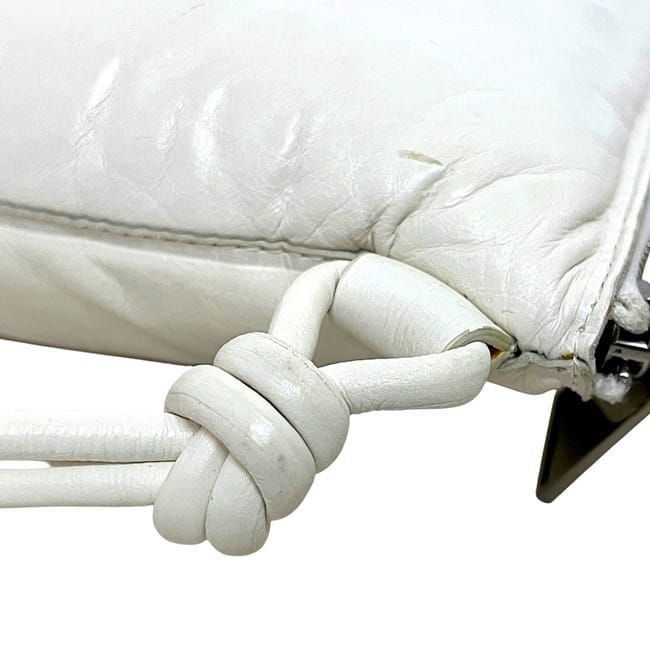 Bottega Veneta Clutch Bag White Maxi Intre — view 9