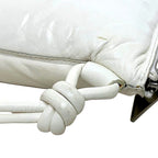 Bottega Veneta Clutch Bag White Maxi Intre — view 9