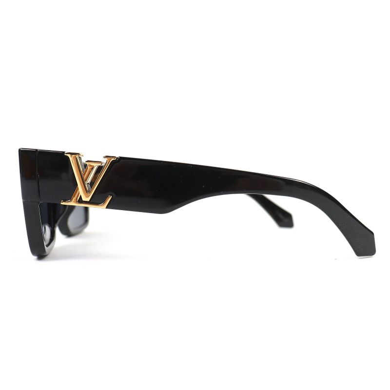 Louis Vuitton 2023 Z2062 E Sleek Square Sunglasses Eyewear Black — view 4