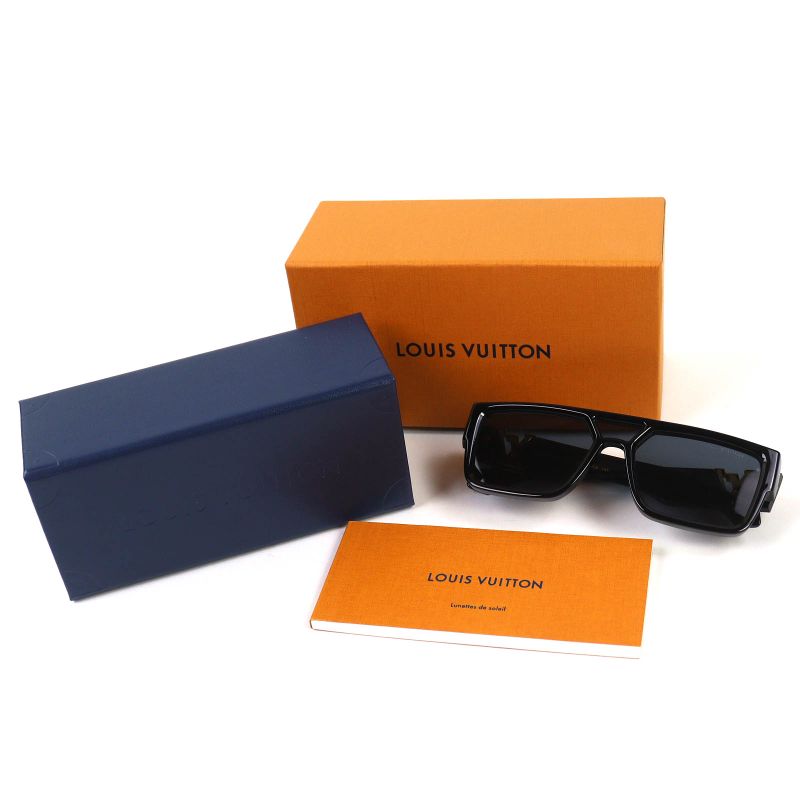 Louis Vuitton 2023 Z2062 E Sleek Square Sunglasses Eyewear Black — view 2