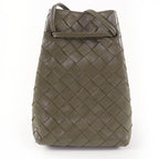 Bottega Veneta Intrecciato Leather Shoulder Bag in Khaki with Dust — view 4