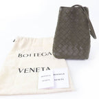 Bottega Veneta Intrecciato Leather Shoulder Bag in Khaki with Dust — view 3