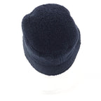 Chanel 21 V 100% Cotton Coco Mark Plate Pile Bucket Hat Navy — view 3