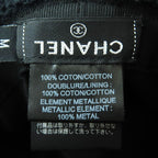 Chanel 21 V 100% Cotton Coco Mark Plate Pile Bucket Hat Navy — view 7