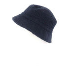 Chanel 21 V 100% Cotton Coco Mark Plate Pile Bucket Hat Navy — view 2