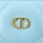 Christian Dior 25 AW Caro Freesia Crystal Card Holder Lambskin Case — view 7