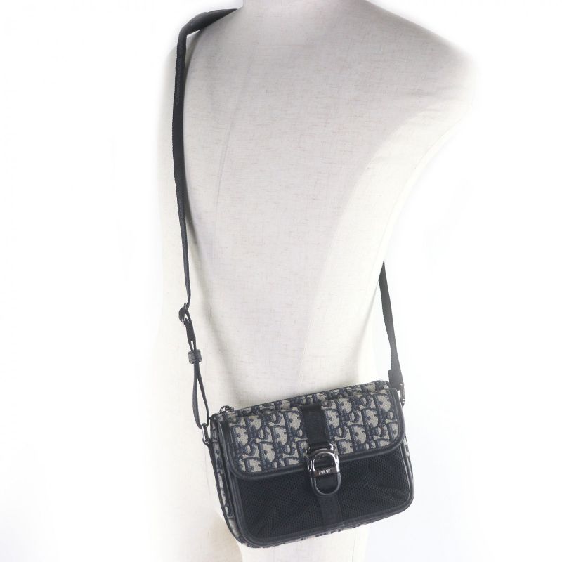 Dior Homme 2 yky Canvas Leather 8 Buckle Oblique All-over Pattern — view 3