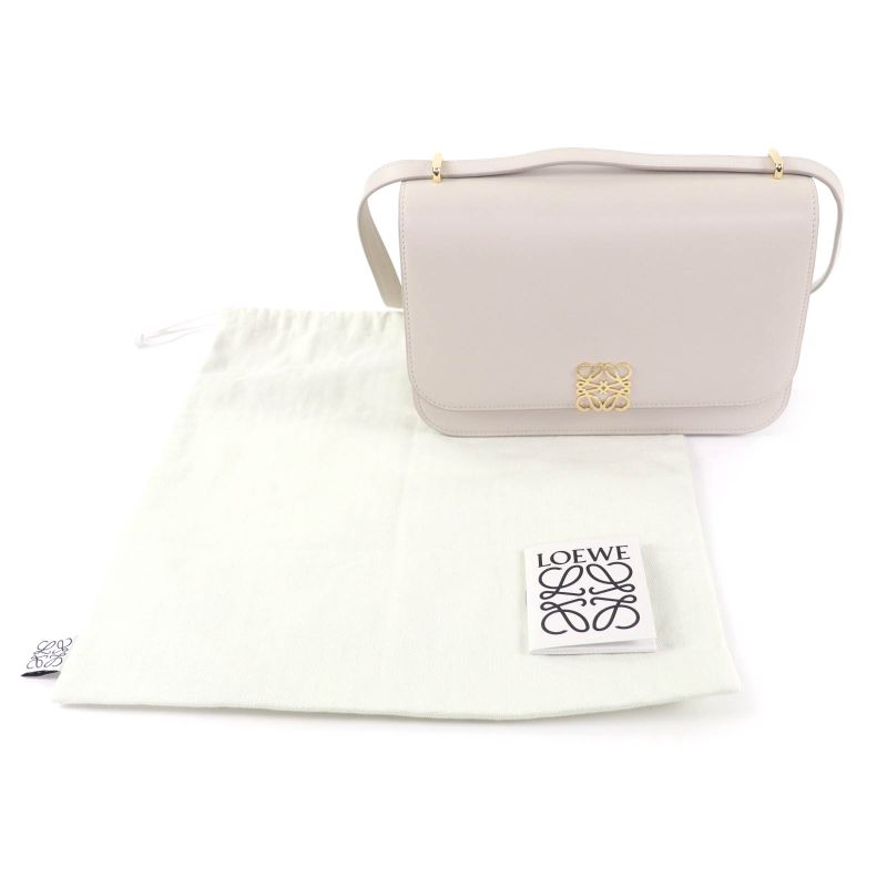 Loewe Goya Medium Togo Store Anagram Leather Shoulder Bag Gold Hardware Storage — view 3