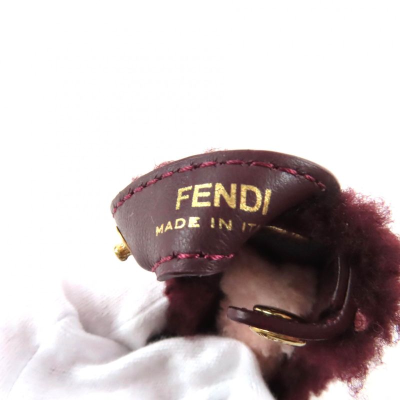 Fendi P-cub Leather Mouton Handle Cabas Bold Storage Bag — view 9