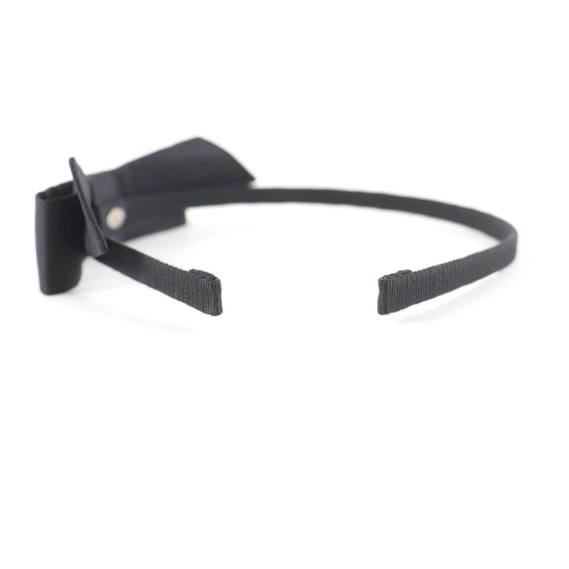 Chanel 25 P Aaa845 Coco Mark Ribbon Headband With Faux Pearl Hair Accessory — view 4
