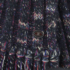 Chanel 07 A Wool Angora Cashmere Blend Coco Mark Knit Scarf — view 4