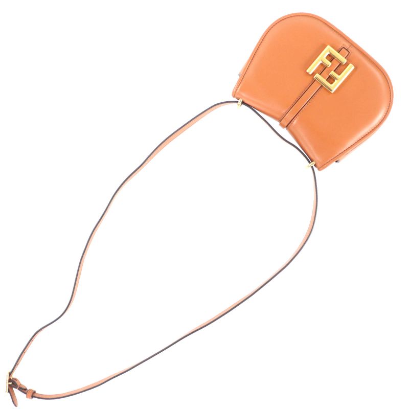 Fendi 8 Bs082 Camon Small With FF Logo Hardware Leather Satchel Bag — view 8
