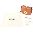 Fendi 8 Bs082 Camon Small With FF Logo Hardware Leather Satchel Bag — view 3