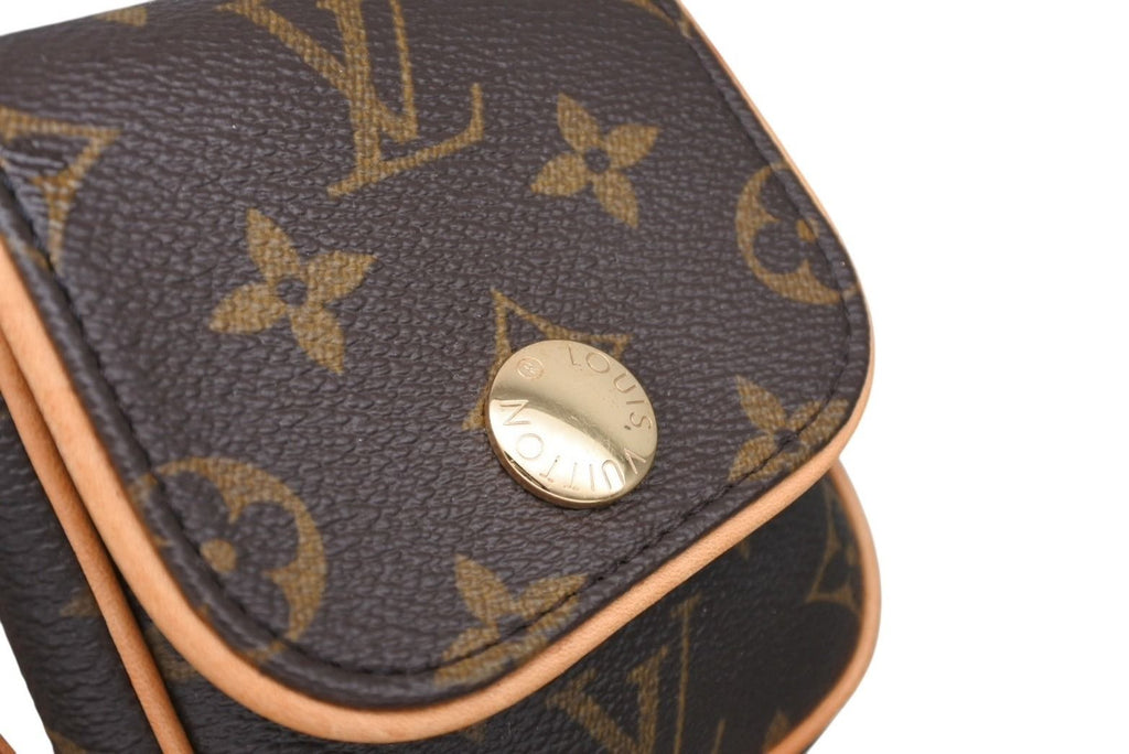 Louis Vuitton Pochette Cancun Shoulder Pouch Bag Monogram Gold — view 6