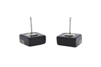 Chanel CC Logo Earrings 05 Acrylic Rhinestone Black — view 5