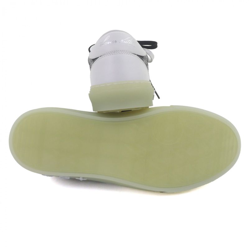 Louis Vuitton Oriline Leather Low Cut Sneakers White Black — view 5