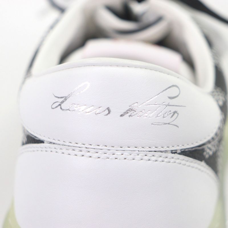 Louis Vuitton Oriline Leather Low Cut Sneakers White Black — view 9