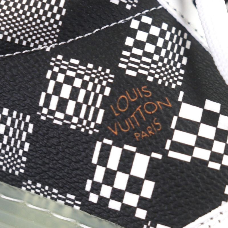 Louis Vuitton Oriline Leather Low Cut Sneakers White Black — view 7