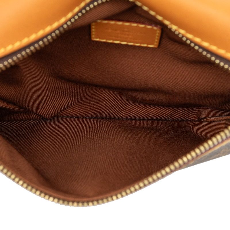 Louis Vuitton Monogram Saumur Messenger PM Crossbody Bag Brown — view 5
