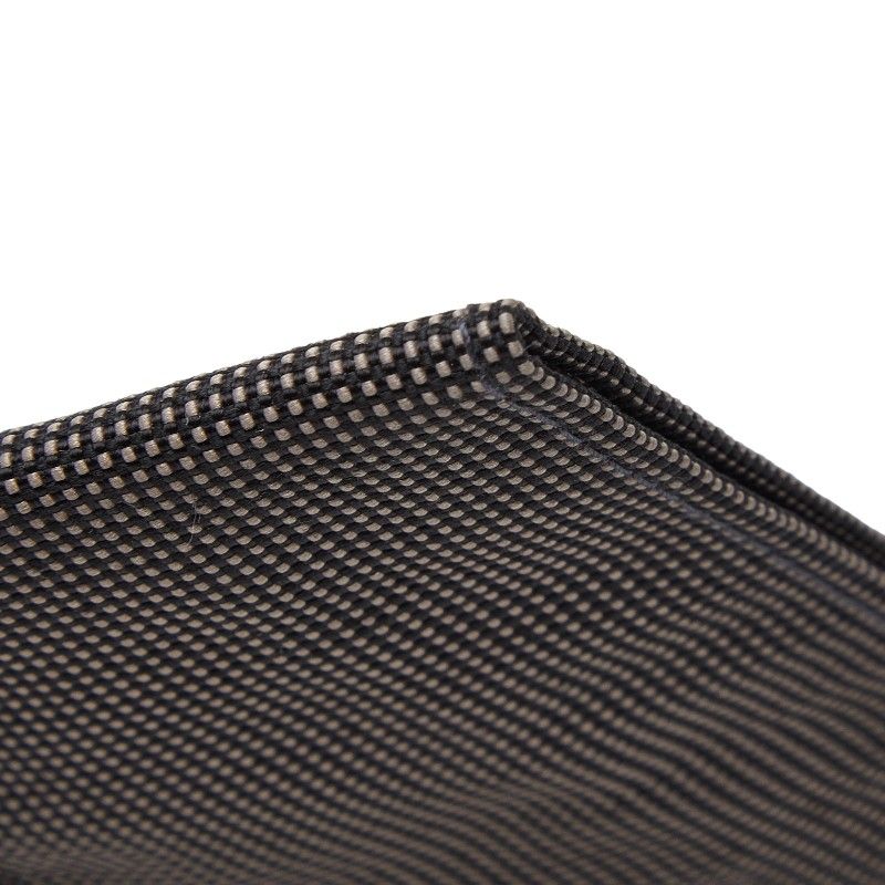 Hermes Her Line Crossbody Bag Sacoche Gray Black Canvas — view 6